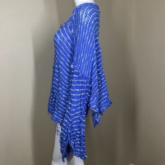 Free People Striped Island Girl Hacci Top (A7) - Picture 4 of 5